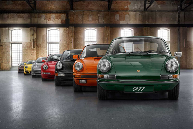 Seven generations of the Porsche 911 in pictures